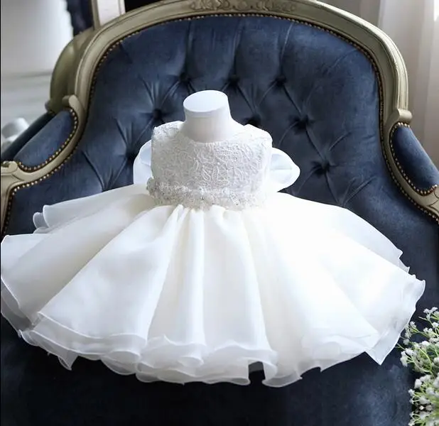 Glizt Baby Girl Dress White Chiffon Ball Gown Bead Bow Belt Baptism Dress for Girl Infant 1 Year Birthday Christening Gowns
Glizt Baby Girl Dress White Chiffon Ball Gown Bead Bow Belt Baptism Dress for Girl Infant 1 Year Birthday Christening Gowns