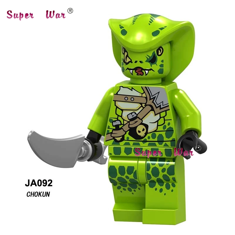 JA092 Одна модель строительных блоков Char Snake Archer Акита меч мастер общий Vex Ice Emperor игрушки для детей - Цвет: JA092