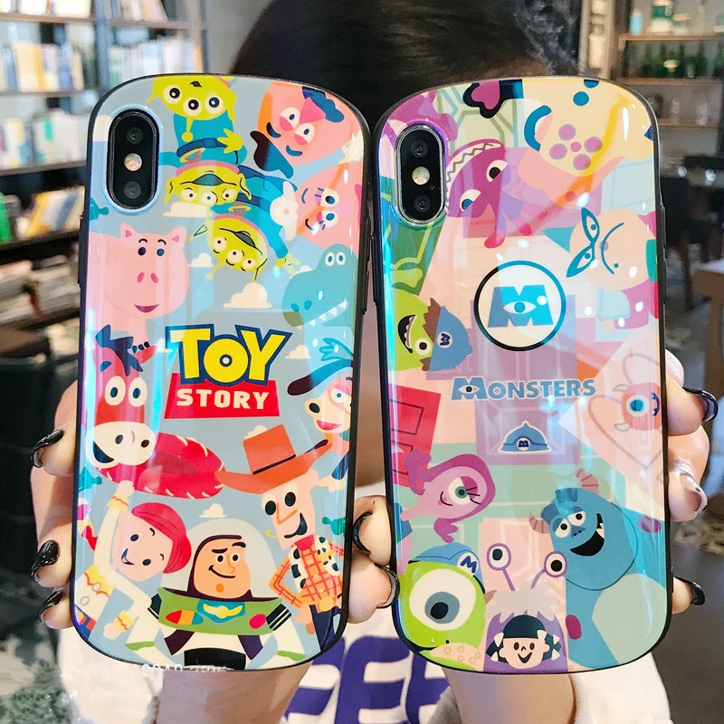 Чехол для iphone XS max Toy story Shield милый мягкий чехол blue ray Monsters 8plus 8 X XR 6 6s p 7 7P мультяшный |