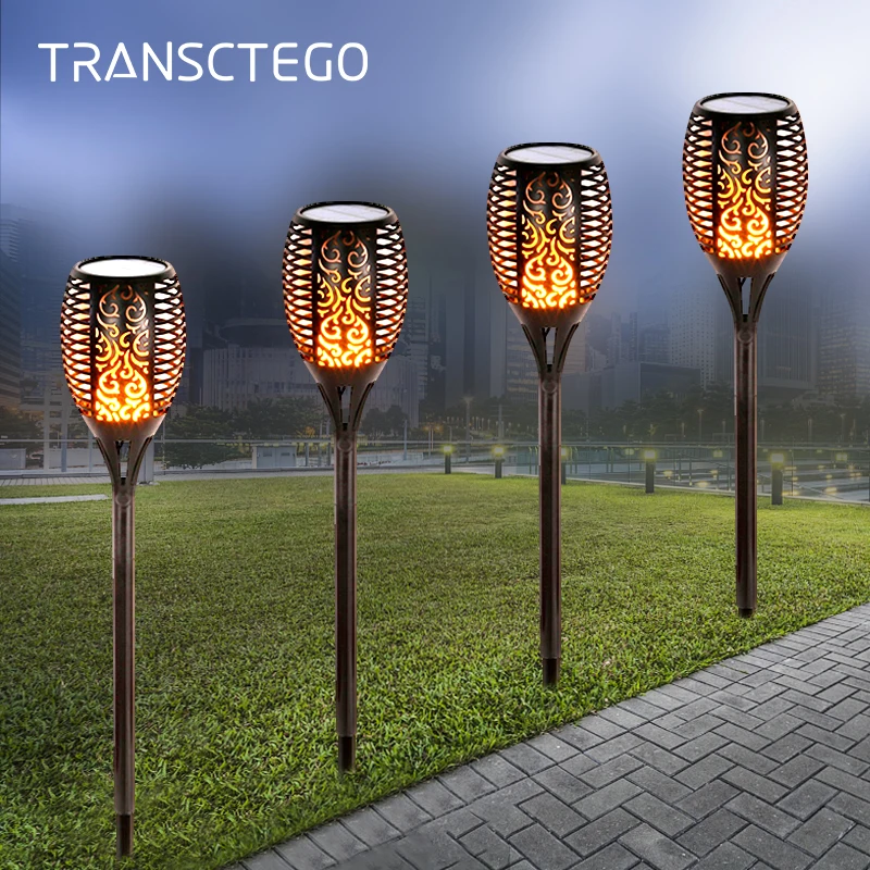 

Led Solar Torch Lights Outdoor Dancing Flickering Flame Solar Tiki Light Waterproof For Garden Decoration Patio Path Solar Lamp