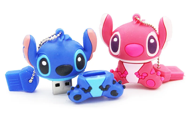 JASTER настоящий мультфильм Лило& Ститч USB флэш-накопитель 4 ГБ 8 ГБ 16 ГБ 32 ГБ U диск милый большой палец карта памяти 64 ГБ флеш-накопитель usb флеш-накопитель