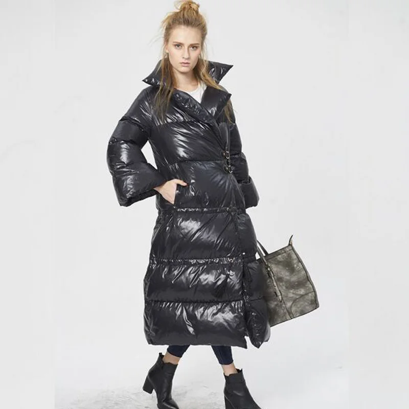 Куртка женская длинная теплая белая большого размера 2019|jacket down|jacket down womenjacket fashion |