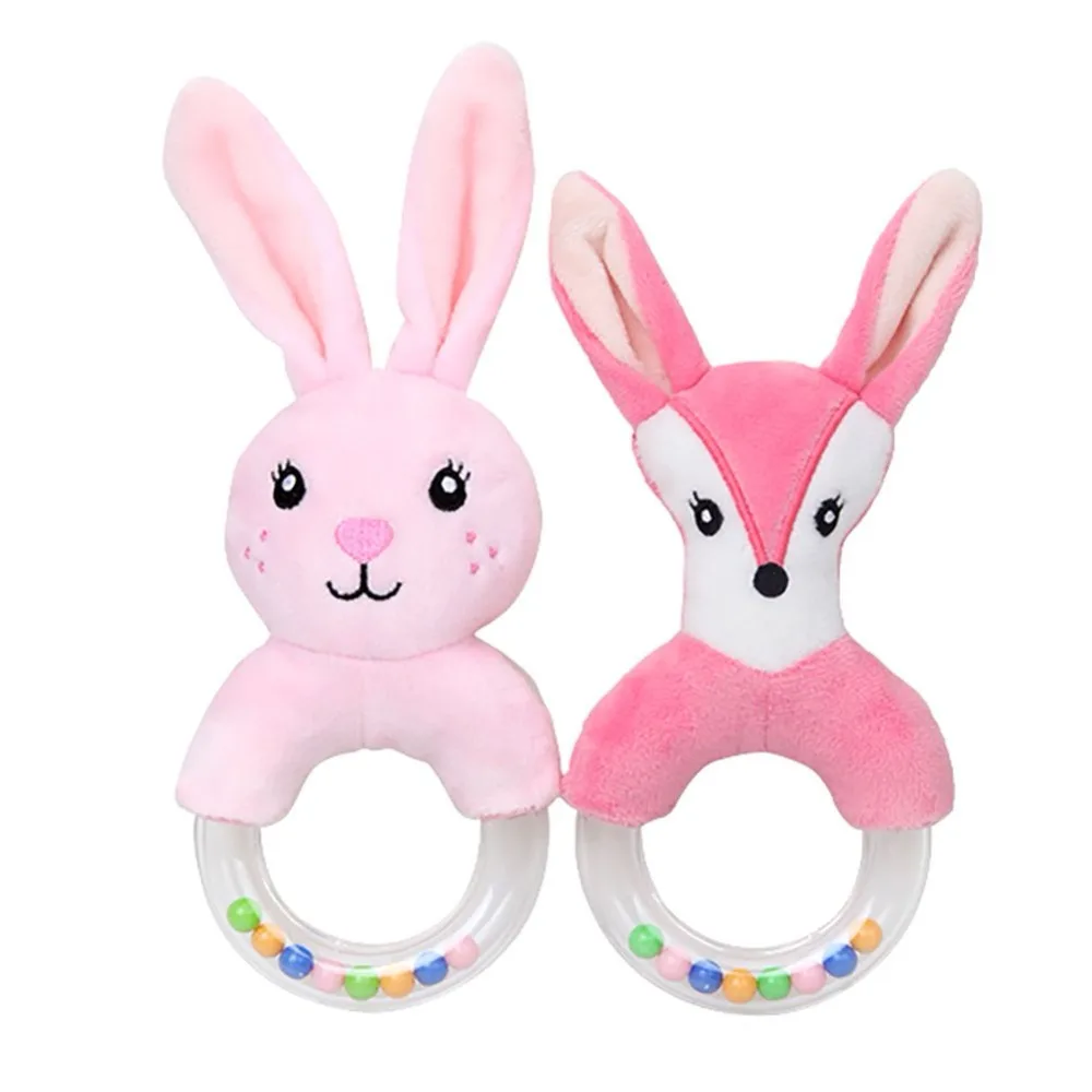 Очаровательная коляска погремушка для новорожденных плюшевая игрушка животное