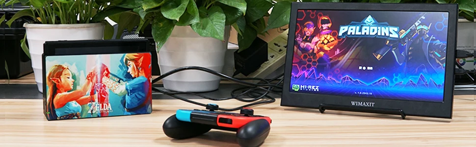 WIMAXIT M1160S портативный монитор 12 дюймов 1920X1080 16:9 дисплей Питание от USB HDMI монитор ультра-тонкий двойной колонки для PS3/PS4/PC