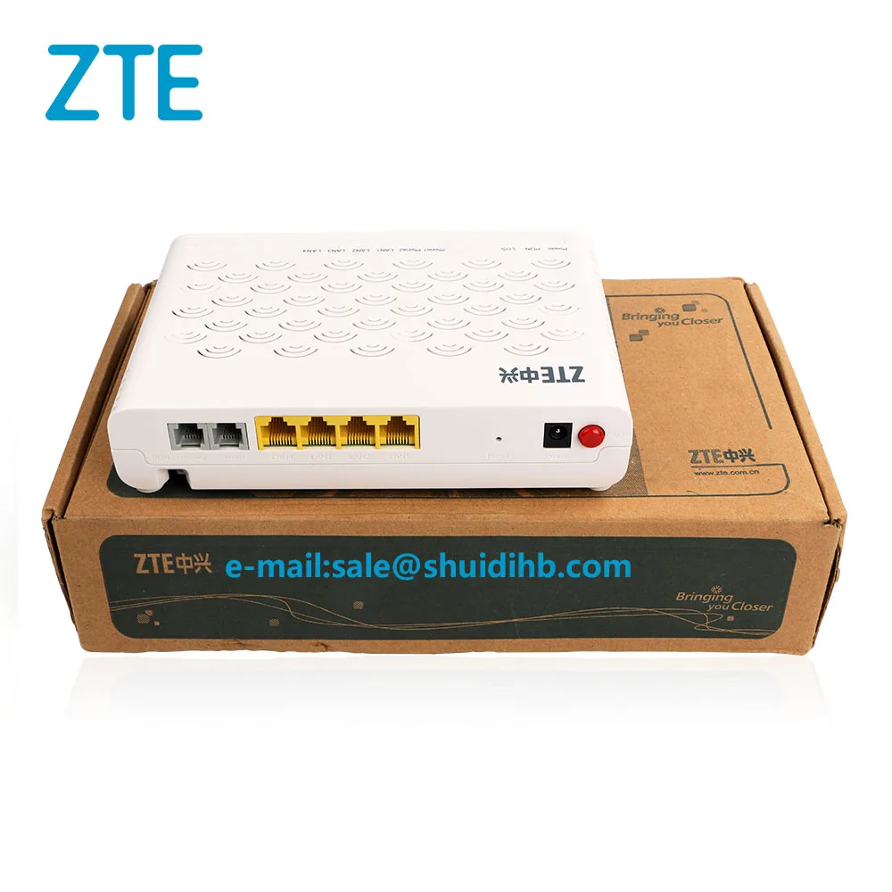 Zte F620 V5 GPON Оптическая сеть ONU с 4 LAN+ 2 голосовых Pots оптический модем Gigabit WiFi оптический сетевой модем