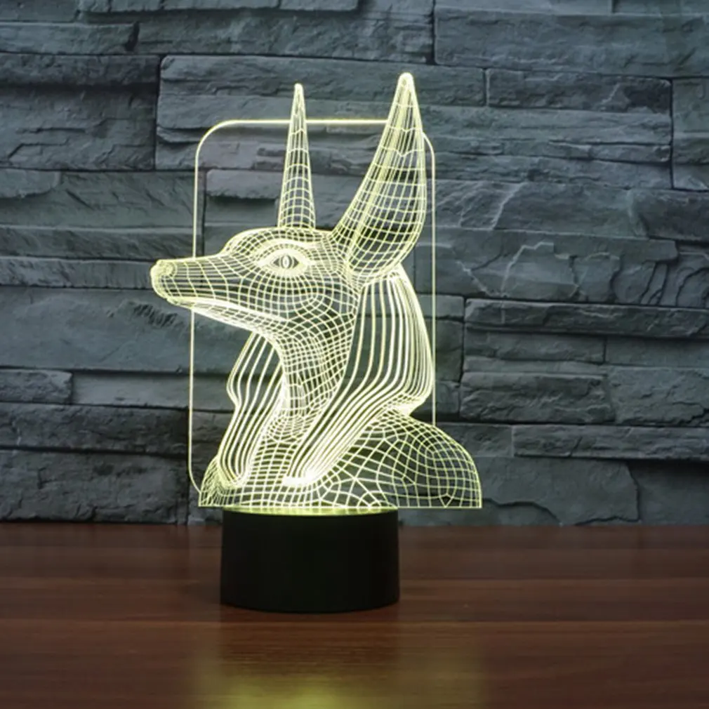 Фараон охранник 3D светодио дный огни красочные светодиодные постепенное