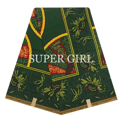 2017 новая Африканская Воск Хлопчатобумажная Ткань Кружева Стразы настоящее