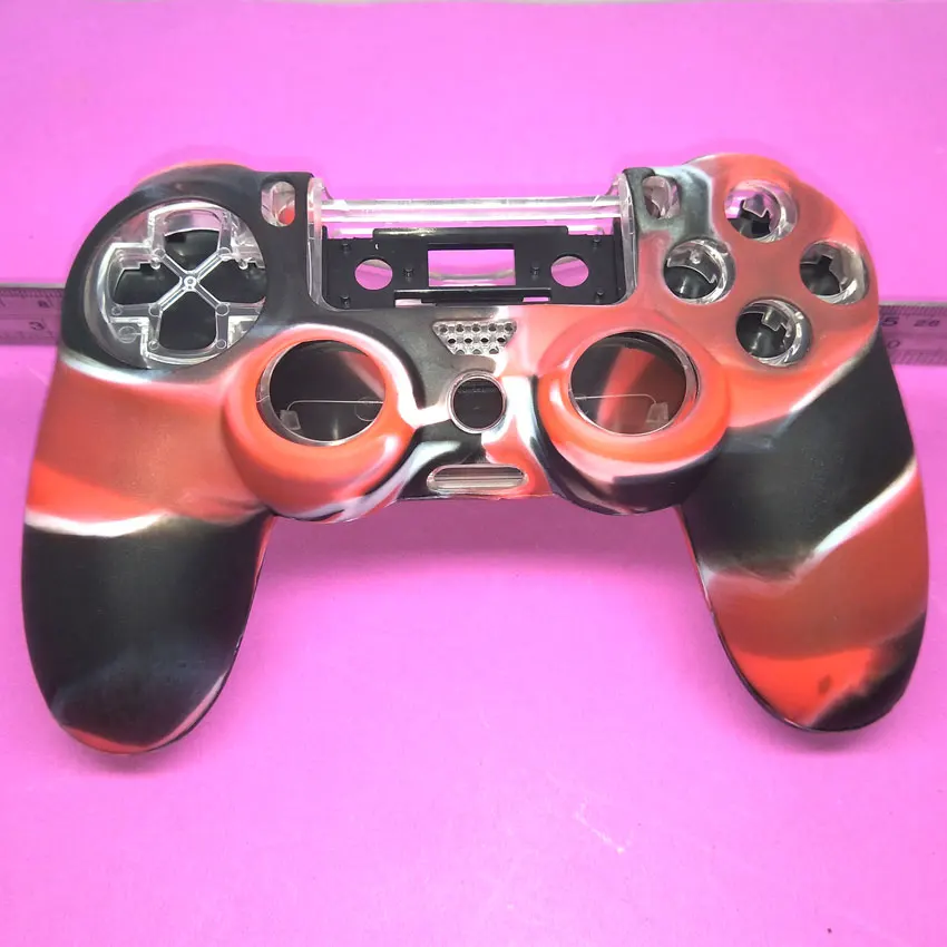 Для SONY Игровые приставки 4 PS4 контроллер камуфляж Мягкая силиконовая оболочка