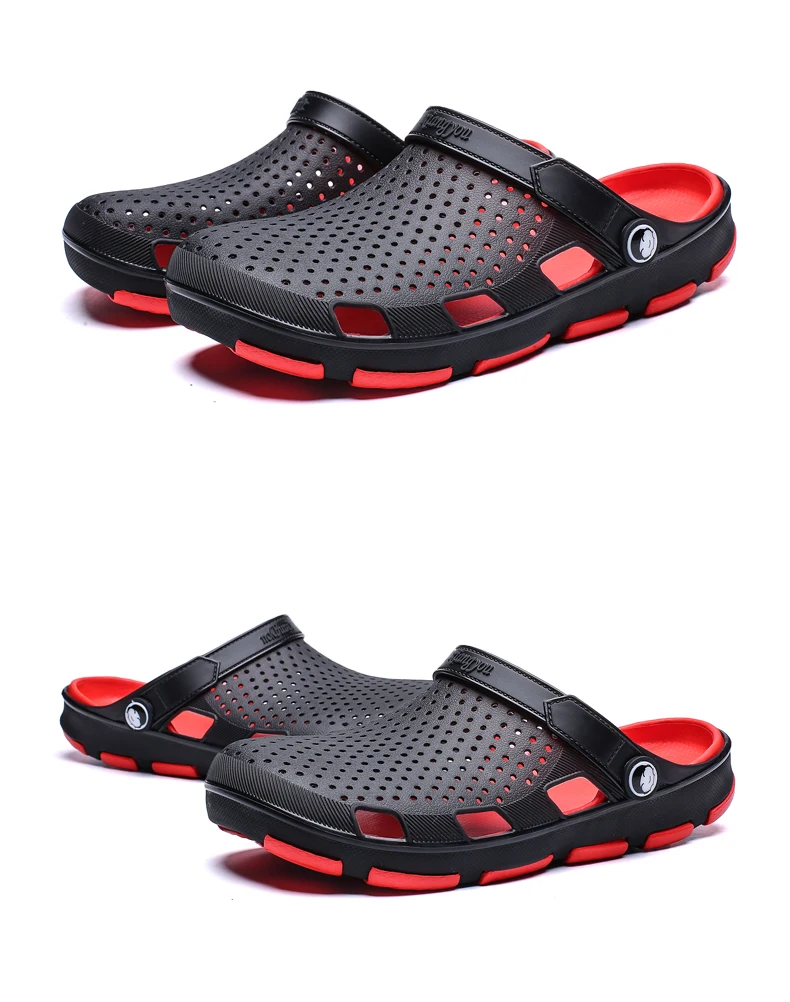 Crocse Comfortable Men Pool Sandals Summer Outdoor Beach Shoes men Slip On Garden Clogs Casual Water Shower Slippers Indoor
