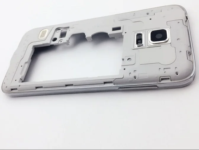 Средняя рамка Корпус Крышка объектива камеры стекло для samsung Galaxy S5 mini G800