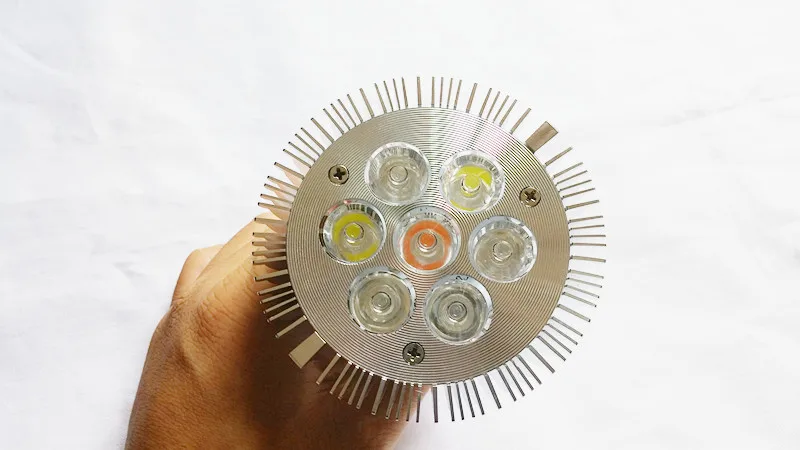 Светодиодная лампа e27 7 Вт полный спектр для коралловых рифов нано резервуар