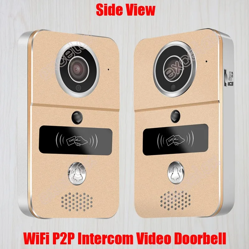RFID карта TF магазин 720 P WiFi видео дверной звонок удаленный разблокировка PoE ONVIF водонепроницаемый ночной беспроводной домофон для смартфона, ПК дверной Звонок