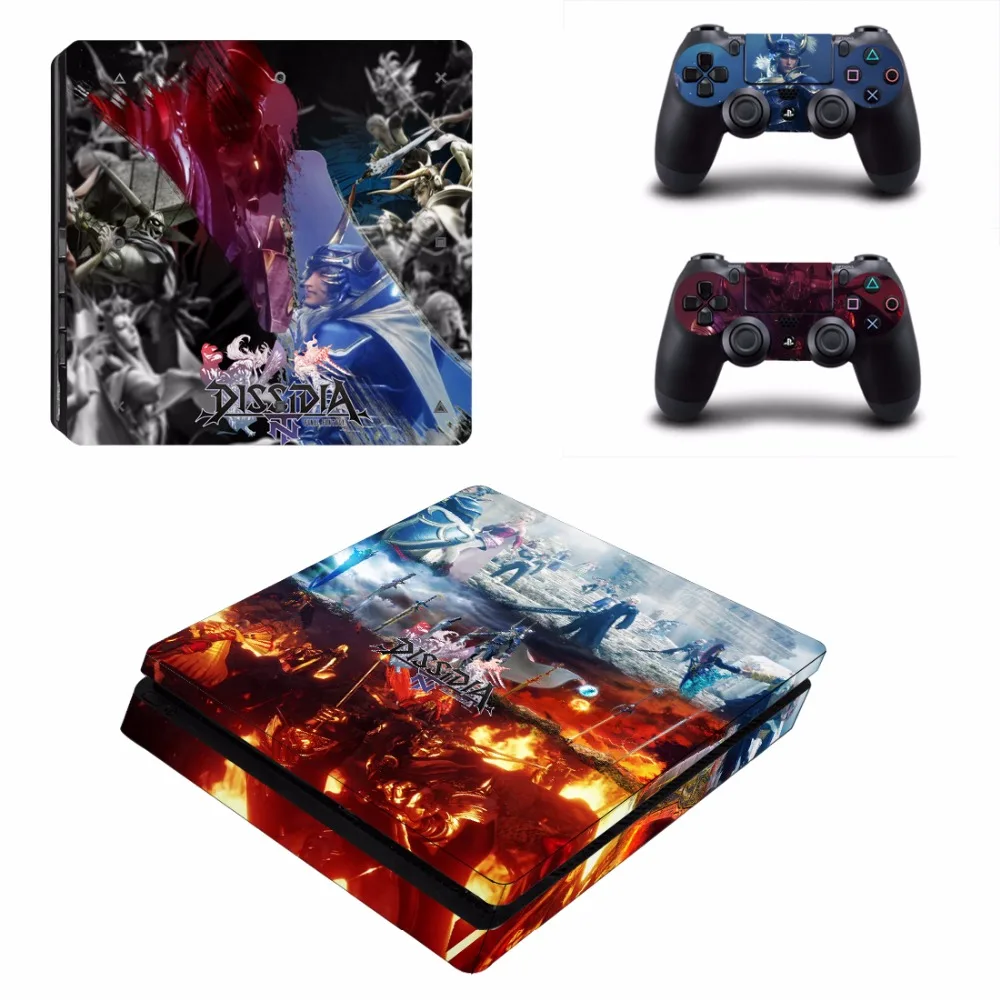 Dissidia Final Fantasy NT PS4 тонкая кожа Стикеры для Игровые приставки 4 консоли и 2 контроллеры PS4 тонкий скин виниловая наклейка, стикер