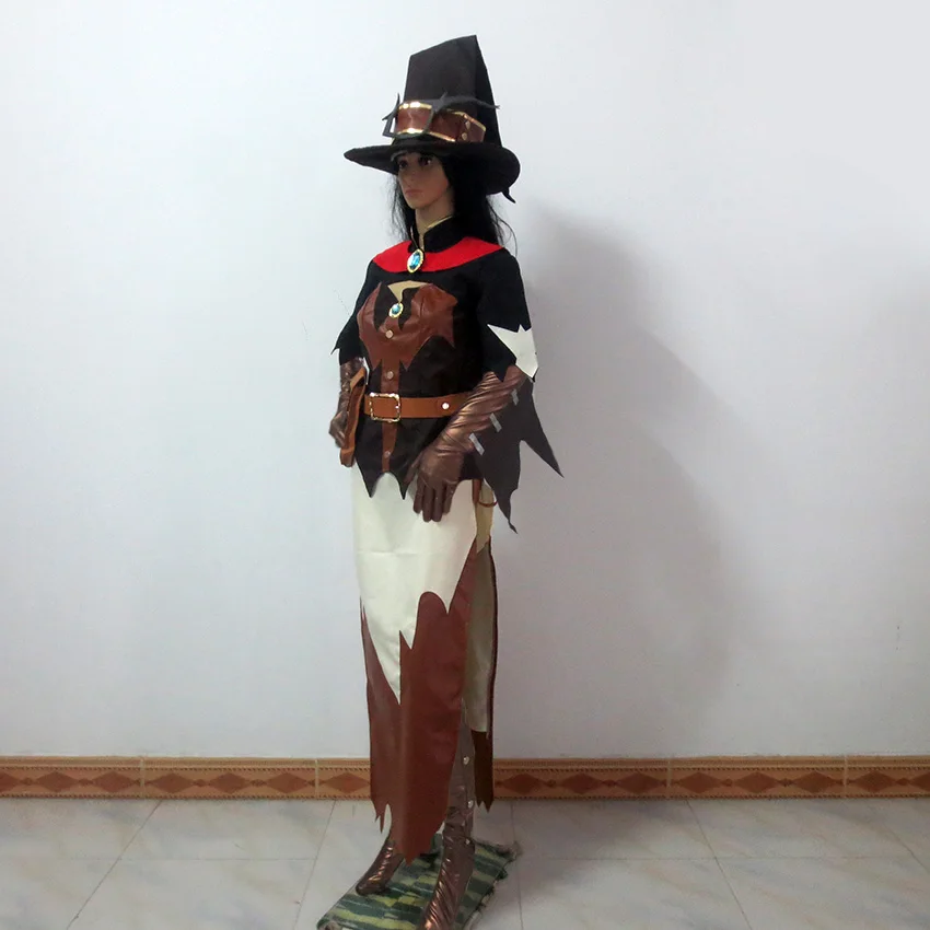 Женский костюм для косплея с шляпой любого размера|dress cosplay|cosplay costumewitch halloween |