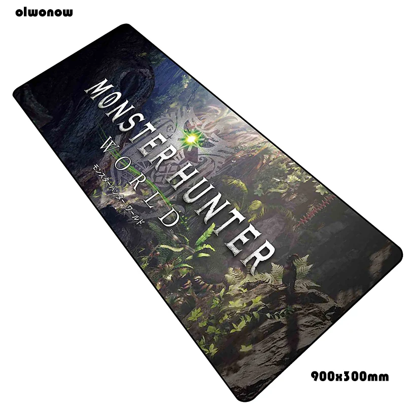 Monster hunter коврик для мыши 90x30 см коврики для мыши на день рождения игровой коврик для мыши геймер Domineering персонализированные коврики для мыши Клавиатура ПК pad