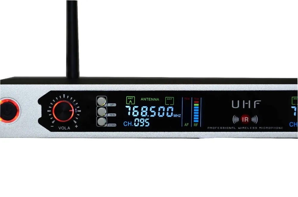 Профессиональная двухканальная беспроводная гарнитура Bolymic UHF микрофонная