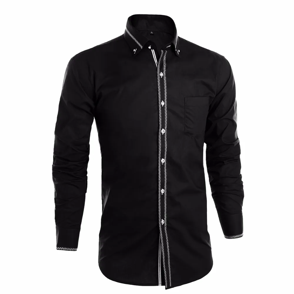 Мужская рубашка с длинным рукавом 2018 смокинг хлопок s классическая Slim Fit белый