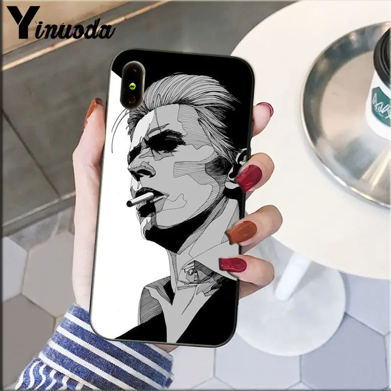 Yinuoda David Bowie чехол для телефона с рисунком DIY iPhone 6S 6plus 7 7plus 8 8Plus X Xs MAX 5 5S XR | Мобильные