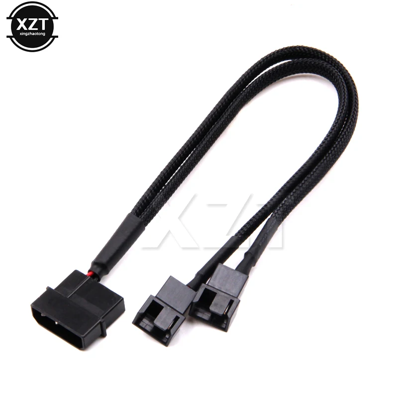 1 шт. 4-контактный IDE Molex 2-портовый 3Pin/4pin кулер охлаждающий вентилятор Кабель