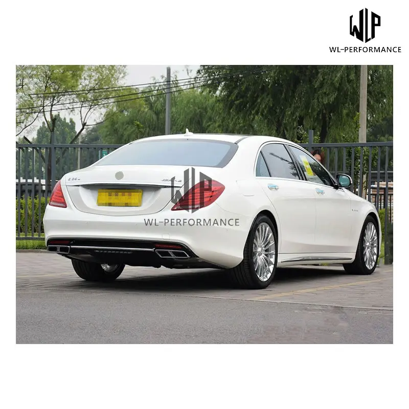 W222 S320 S400 S500 S600 PP Неокрашенный набор внешних комплектующих к автомобилю Передний Задний бампер для автомобильного стайлинга для Мерседес-Бенц S350 S550 W222 S65 AMG
