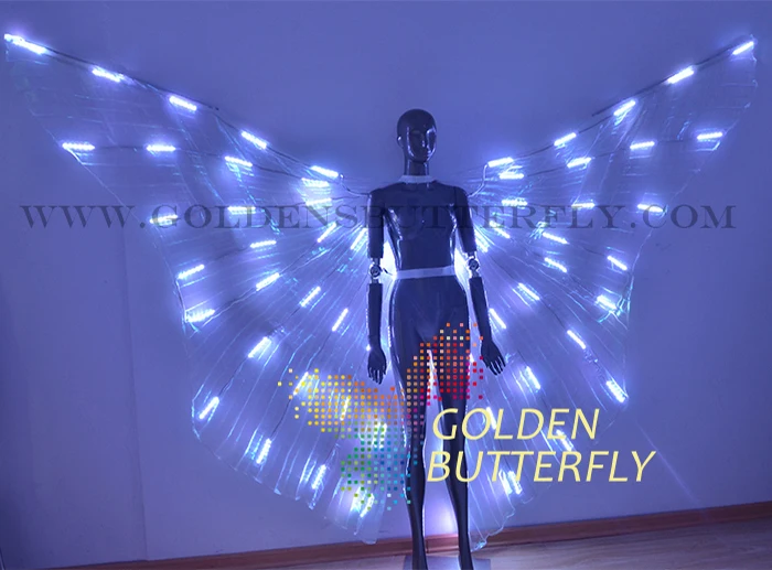 LED крылья светящиеся Модные женские красочные бабочки шоу одежда свет