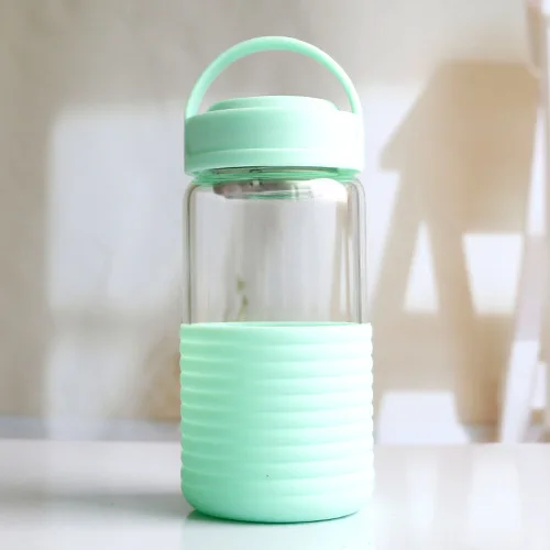 Спортивная Питьевая моя стеклянная бутылка для воды лиса портативная