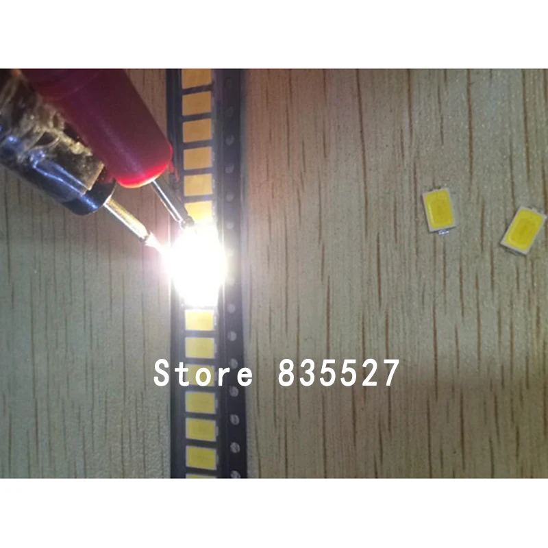

100 шт., медные светодиодные лампы 5730 5630 SMD 0,5 Вт 55-60 лм