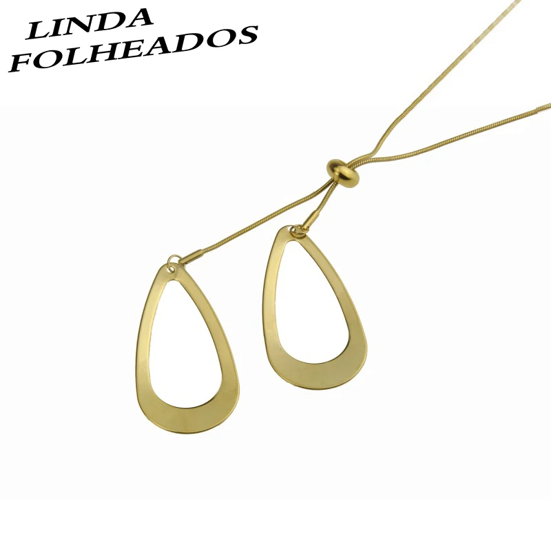 Новый дизайн длинное ожерелье с кулоном в виде свитера из нержавеющей стали