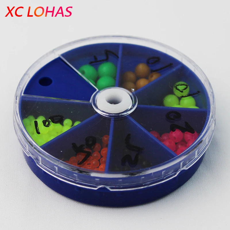 1 Box Multiple Size Fishing Beads Night Luminous Green Red Pink Brown Anti collision Bead Lure Tackle Accessories|fishing tackle|accessories