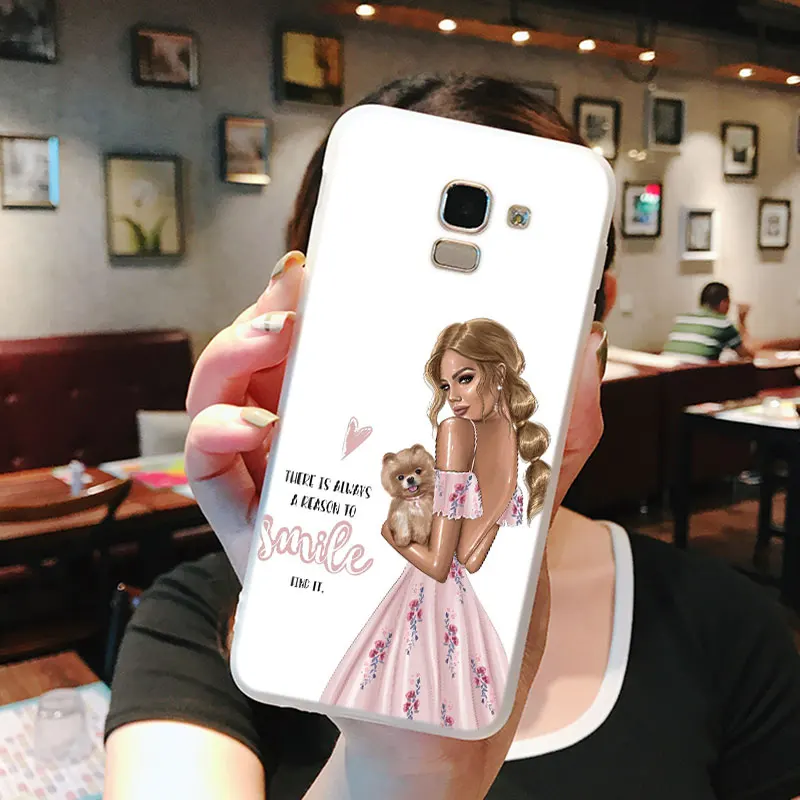 Силиконовый чехол для телефона, Модный чехол для samsung Galaxy j8 j7 j6 j5 j4 j3 Plus Prime