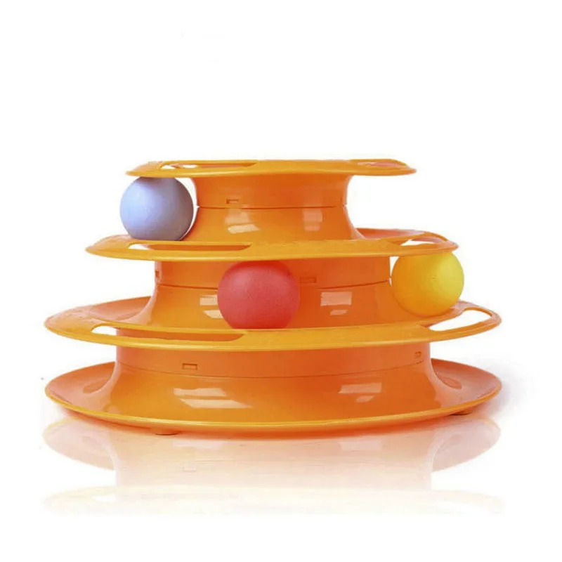 round orange Забавные игрушки для животных Кот Сумасшедший диск с шариком Интерактивная развлекательная тарелка игровой диск триляминар поворотный стол игрушка для кошек - Цвет: round orange