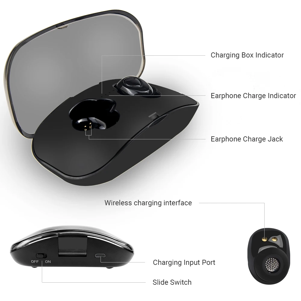 Беспроводные наушники Defeway Ture Bluetooth 5 0 EDR TWS Спортивная гарнитура с микрофоном X18S