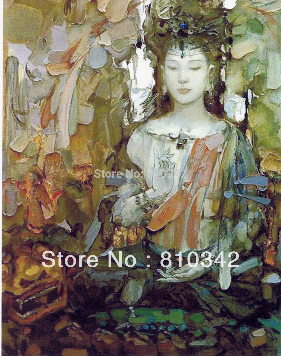 Buddha oil painting reproduction art wholesale Knife paintings for furniture handicraft gift|painting wood wall paneling|knife buckleknife pizza |