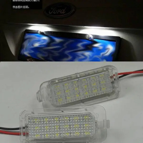 

2x SMD LED error free License Number Plate lights For Ford Focus Fiesta Mondeo