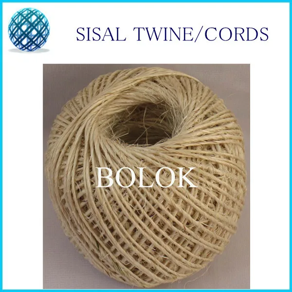 

1 piece (80m)natural sisal fibre twine (dia.: 1.5mm, 1 ply twisted)80m/ball, sisal packing twine DIY packing twine