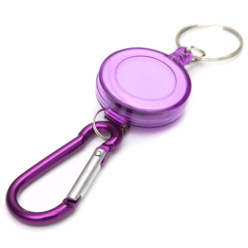 50PCS / LOT Mini Keychain Key Holder Organizer Clip Pocket Tool Pouch Car Bag Plastic Pure Color Stopper | Багаж и сумки