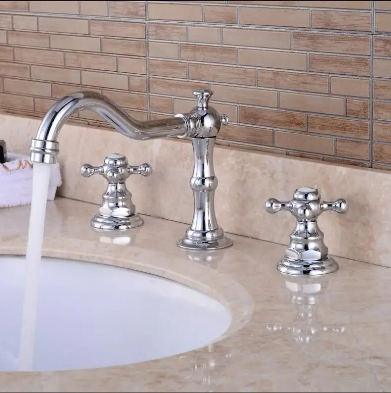 Хромированный/антикварный монтируемый на палубе 8 дюймов широко