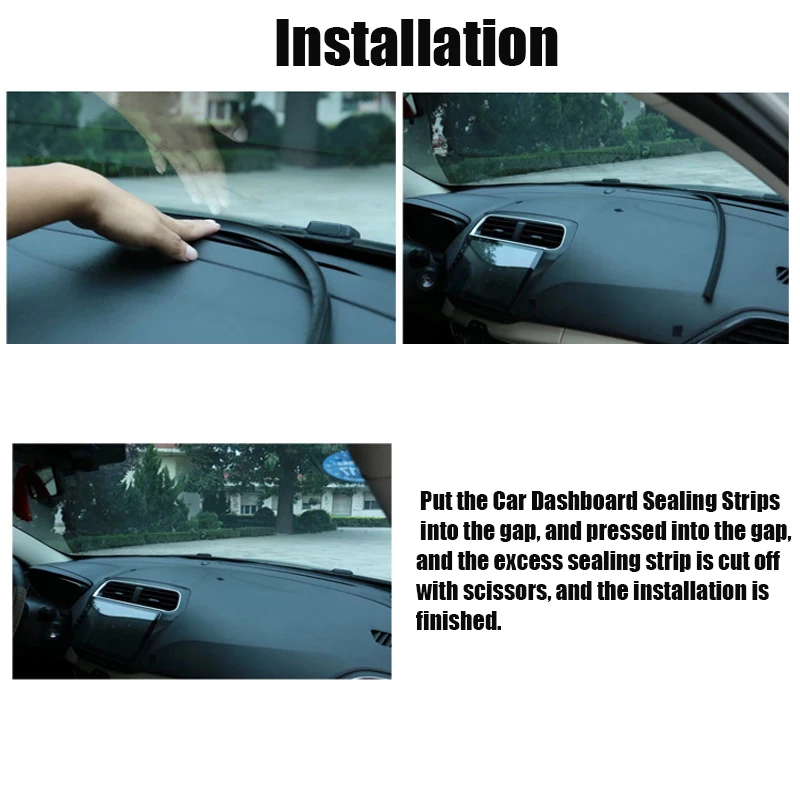 Car Dashboard Sealing Strips Styling Stickers For Toyota Honda Ford BMW Audi Hyundai KIA Universal Auto Interior Accessories | Автомобили