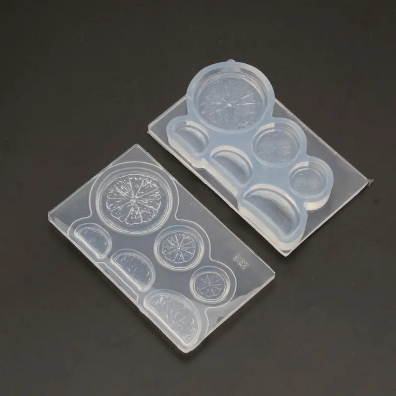 Ломтик лимона кулон УФ смолы силиконовые формы смола литые ювелирные изделия инструменты для изготовления