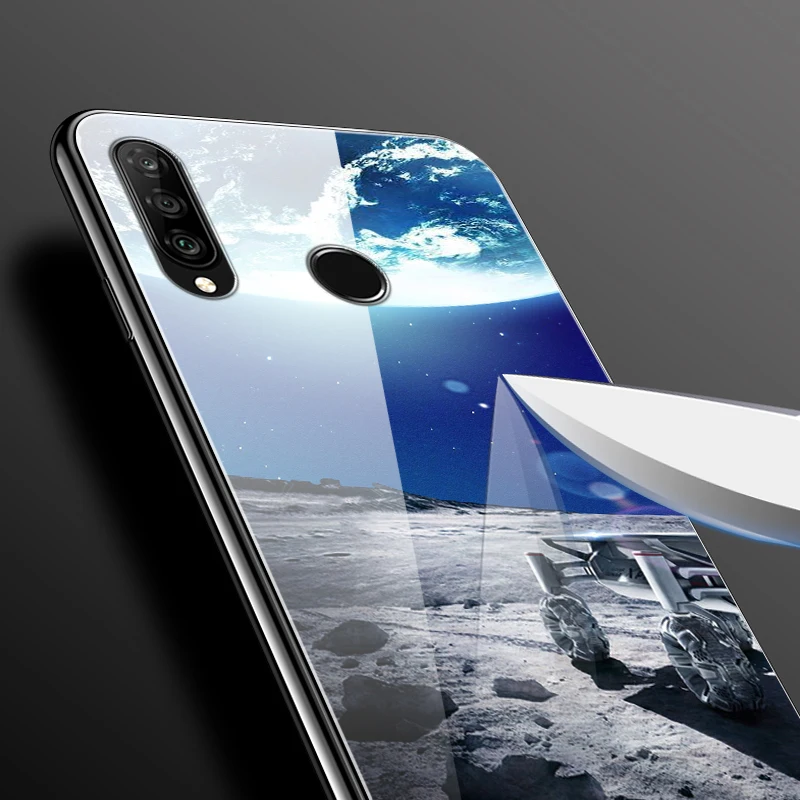 Для huawei P30 Lite, чехол, стекло, задняя крышка, жесткий чехол для телефона s, для huawei P30 Lite, чехол, бампер, закаленное, Honor 9X Pro Y9 Prime