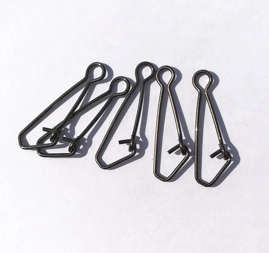 

50pcs/lot Stainless Steel Fishing Connector Rolling Swivels Hooked Snaps Sea Ocean Fishing Line Tools 0#-8# high bearing fishing