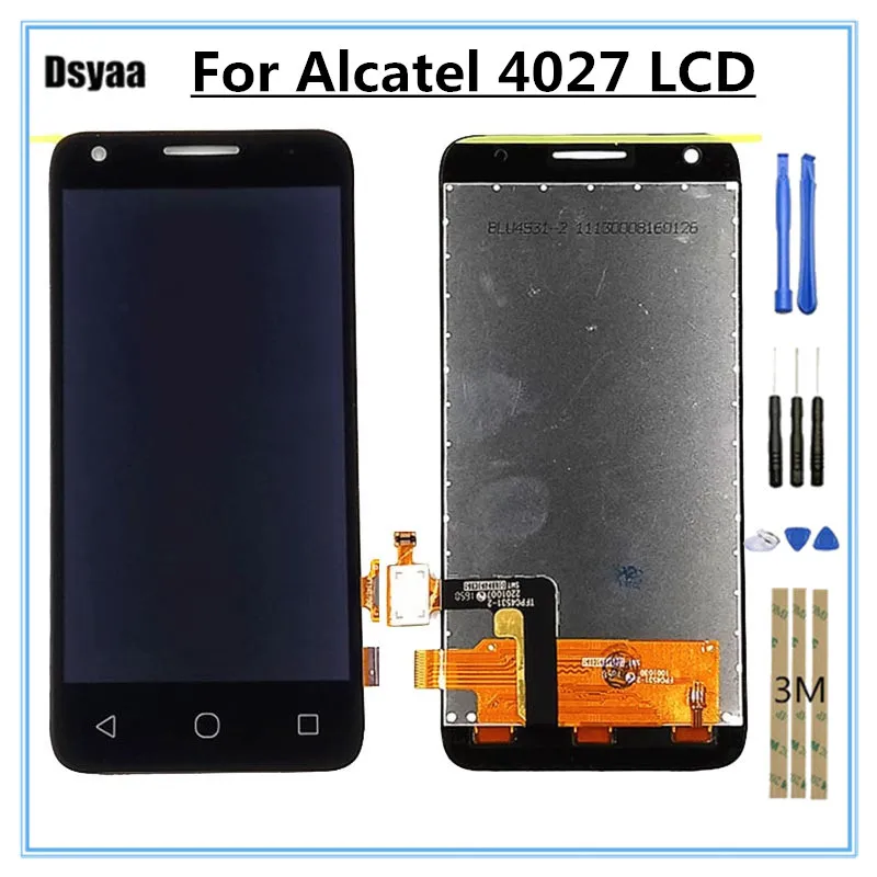 4 5 дюймов для Alcatel One Touch Pixi 3 4027D 4027X OT4027 4027 OT5017 OT5017E ЖК дисплей с экраном дигитайзер в