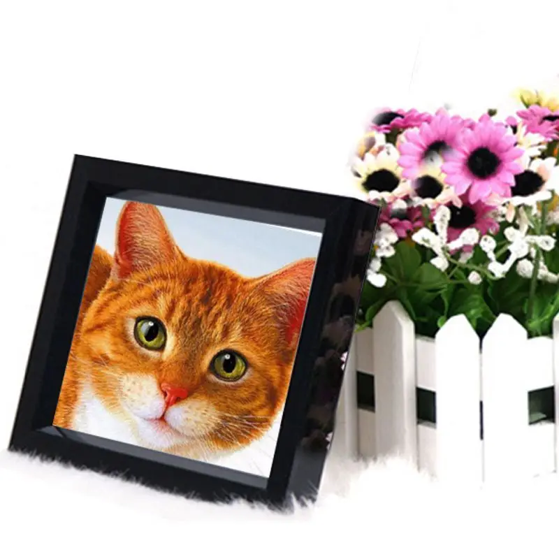 Berlian Bordir Kucing Di Pohon DIY 5d Lukisan Gambar Dengan Angka бисерный Mosaik Menjahit|Алмазная мозаика и вышивка|