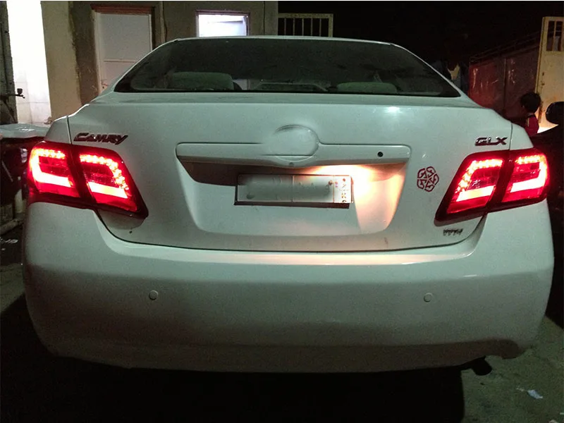 Для Toyota Camry американский стиль светодиодный задний светильник 2006-2011 Camry 40 задний светильник DRL+ Реверс+ сигнальный светильник задний фонарь автомобильный Стайлинг задний фонарь