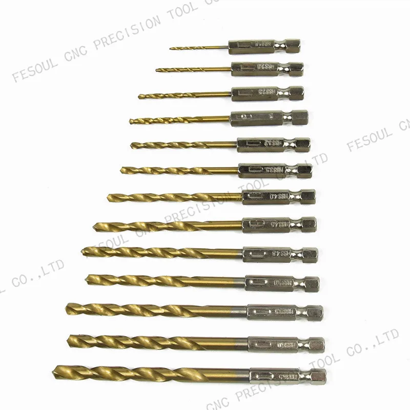 Набор спиральных сверл 13Pcs 1.5mm 6.5mm бесплатная доставка набор Сверл из