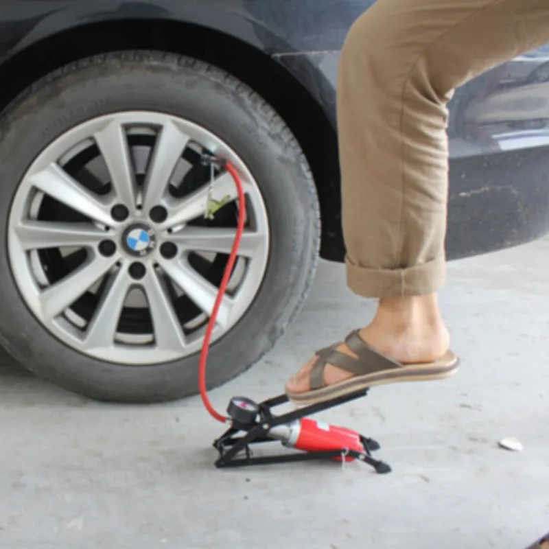 car universal wheel Foot Inflatable Pump Inflator Portable and easy control for motorcycle ball | Tire Repair Tools
