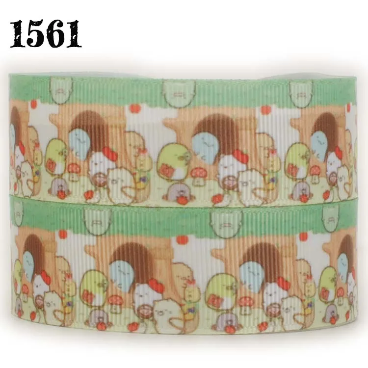Новинка 50 ярдов живой мультфильм sumikko gurashi шаблон печати grosgrain ленты бесплатная
