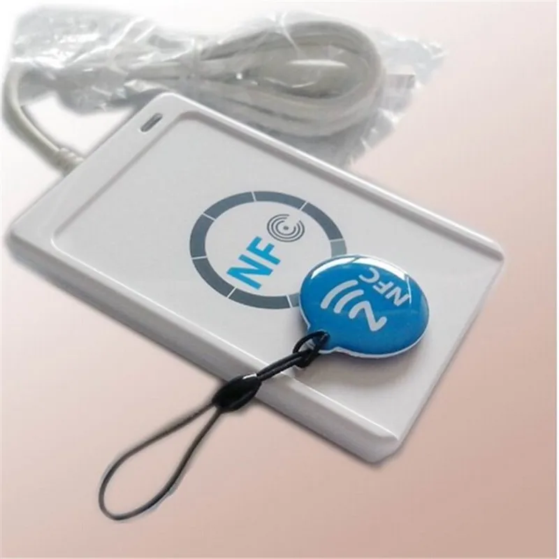 ACR122U-A9 USB NFC считыватель смарт-карт писатель для всех 4 типов NFC(ISO/IEC18092) Теги+ 5 шт. UID карта+ SDK+ M1 клон программного обеспечения