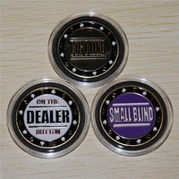 free shipping 3pcslotmetal big blind small blind dealer buttonpoker buttonstexas holdem buttons