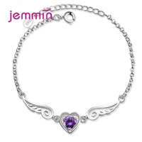 new arrival heart charms austria crystal bracelets fashion women wristband for romantic wedding engagement jewelry accessory